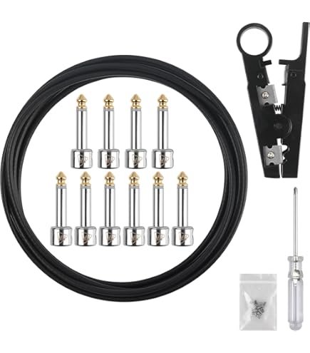 Amazon | George L's 155 Guage Instrument Cable Roll (Blue, 50 Foot